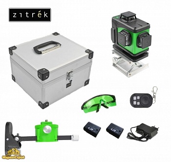 Уровень лазерный самовыравнивающийся ZITREK LL16-GL-2Li-MC зеленый луч