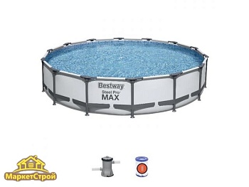 Каркасный бассейн BESTWAY Steel Pro MAX + насос (427*84 см)