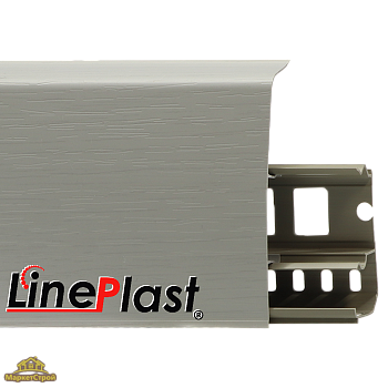 Плинтус LinePlast 85 мм  Графит LS016
