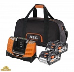 Аккумулятор AEG SET LL1840BL (2) с зарядным устройством (в сумке)