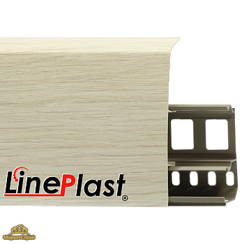 Плинтус LinePlast 85 мм Туя светлая LS013
